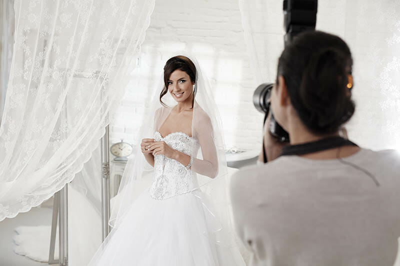Bridal photograph &mdash; example from the iPhotography Wedding Photography Masterclass.