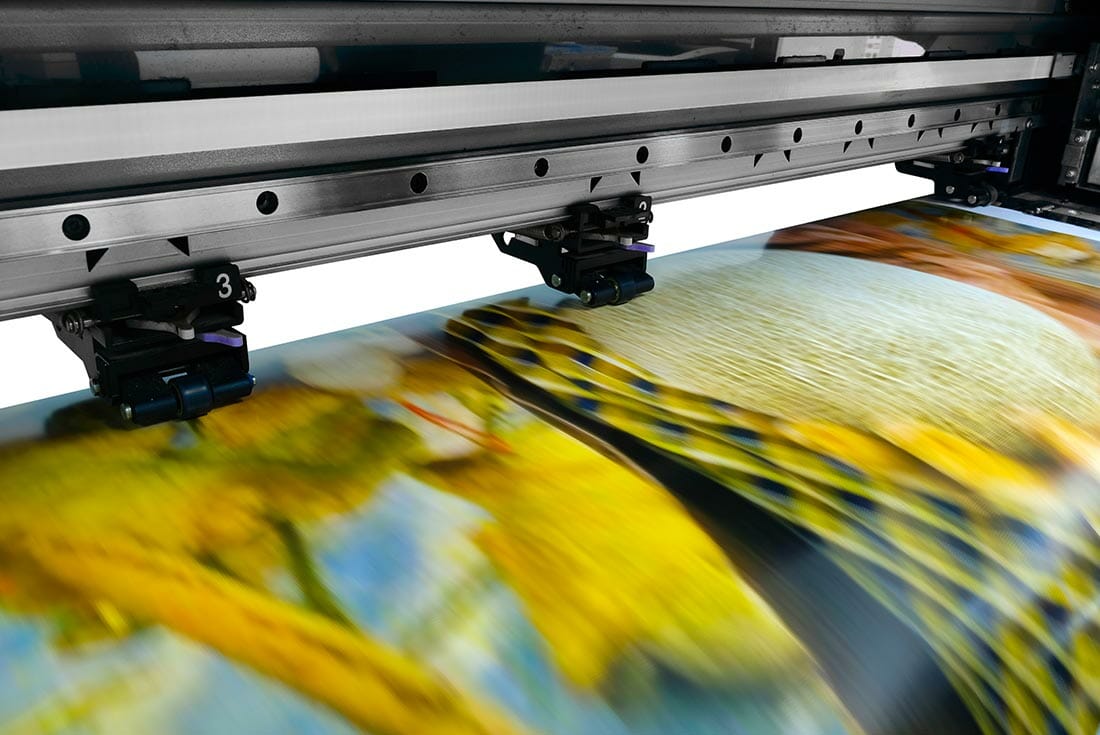 Large printer format inkjet working