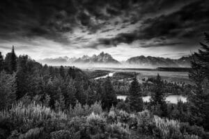 Snake River Valley in the Tetons by Ansel Adams