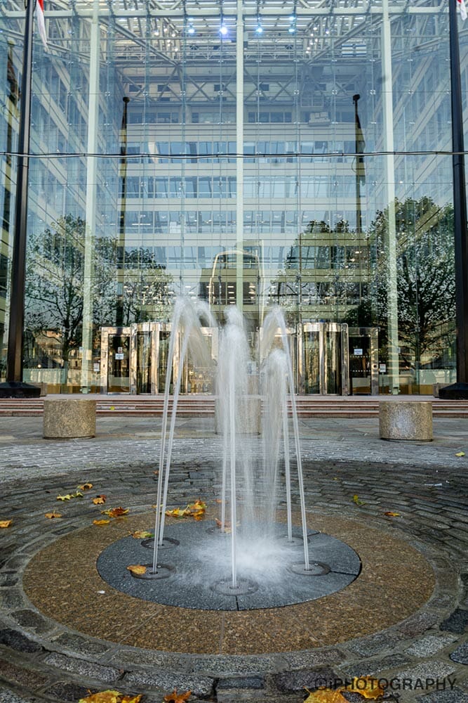 Slow Shutter Speed on a Water Fountain