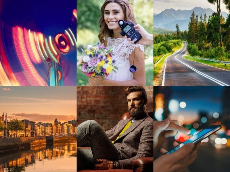 a grid of 6 photos