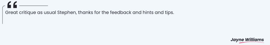Critique Feedback Quote 5