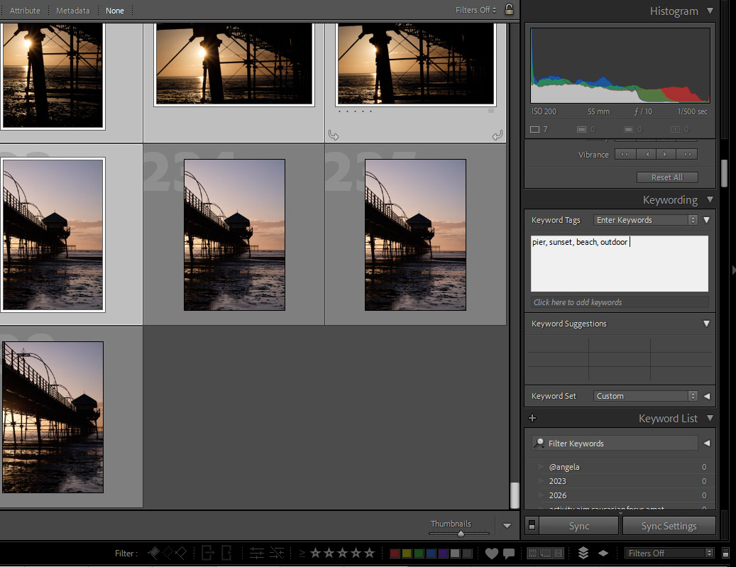 Lightroom Keywords