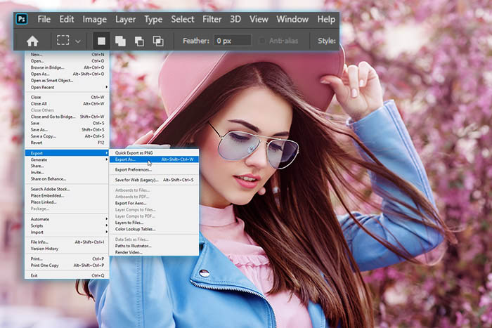 A look at the Photoshop menu bar tools covered in the course.