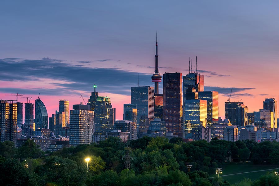 Toronto skyline and harbour &mdash; the F/65 Group workshop destination.