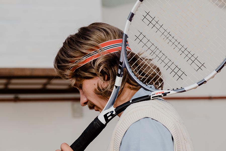 profile of tennis player